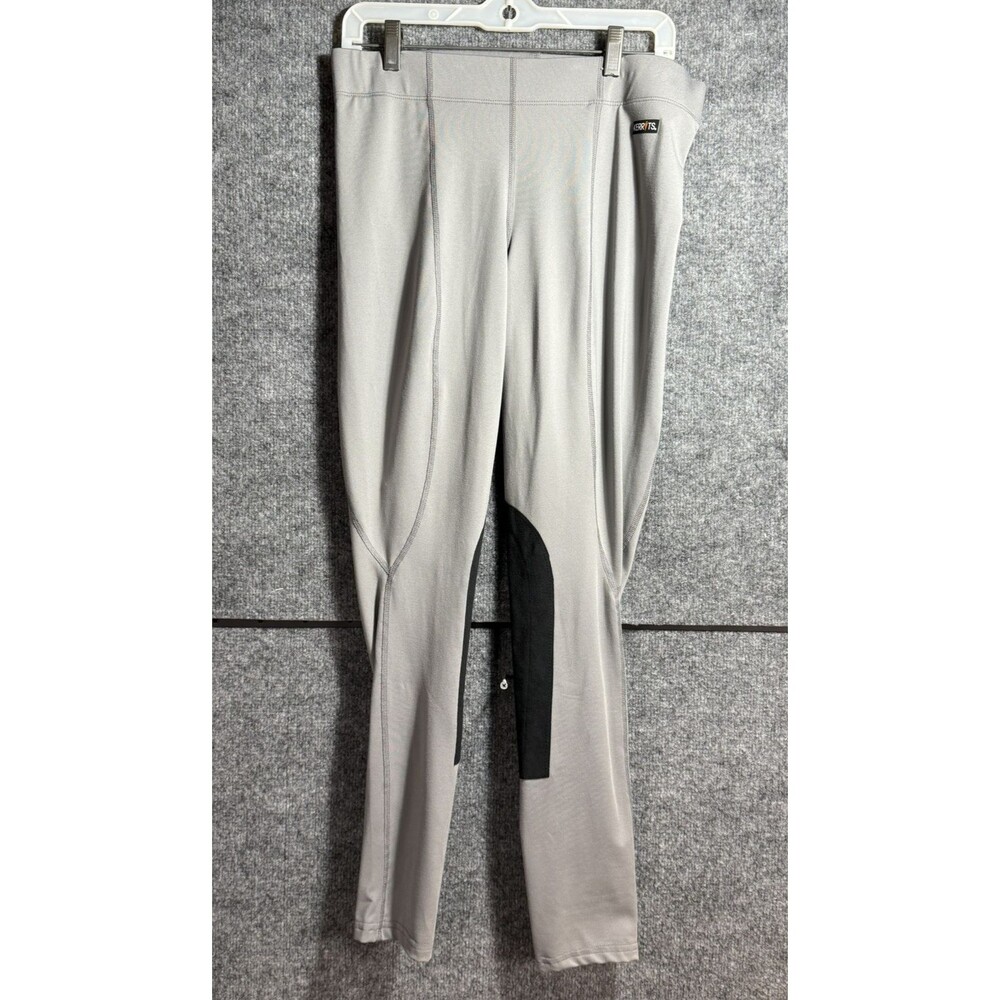 Kerrits Full Seat Riding Tights Womens XL Gray Equestrian Breeches Stretch - Picture 1 of 9